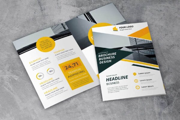 A3 Brochure Real Size (4 color,  2 Sides)