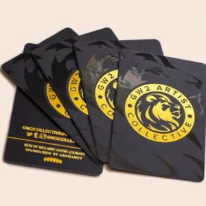 BUSINESS CARD 1000 Pcs Spot UV Gold Foil Brilliant Paper 300gsm 4 Color, 2 Sides