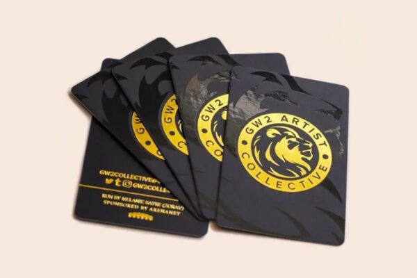 BUSINESS CARD 1000 Pcs Spot UV Gold Foil Brilliant Paper 300gsm 4 Color, 2 Sides