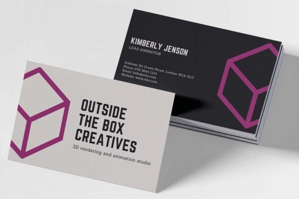 1000 Pcs Business Card - Matt Lamination 4 Colours , 2 Sides