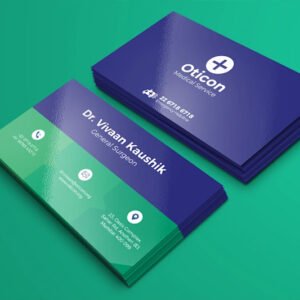 1000 Pcs Business Card Glossy Lamination 400gsm 4 Color, 2 Sides