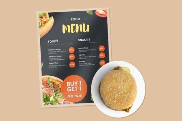 Menu A3 to A4 350Gsm Glossy/Mat Lamination 4 Color, 2 Sides