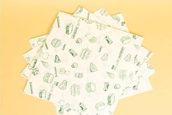 Sandwich Paper (24x34 cm) - 2 Colors , Print with food grade ink - 1 Side