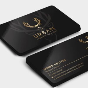 BUSINESS CARD 1000 Pcs Rounded Corner Gold Foil Matt Lamination 400gsm 4 Color, 2 Sides