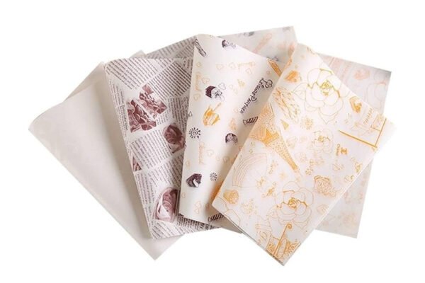 Sandwich Paper (39x29 cm) - 2 Colors , Print with food grade ink - 1 Side